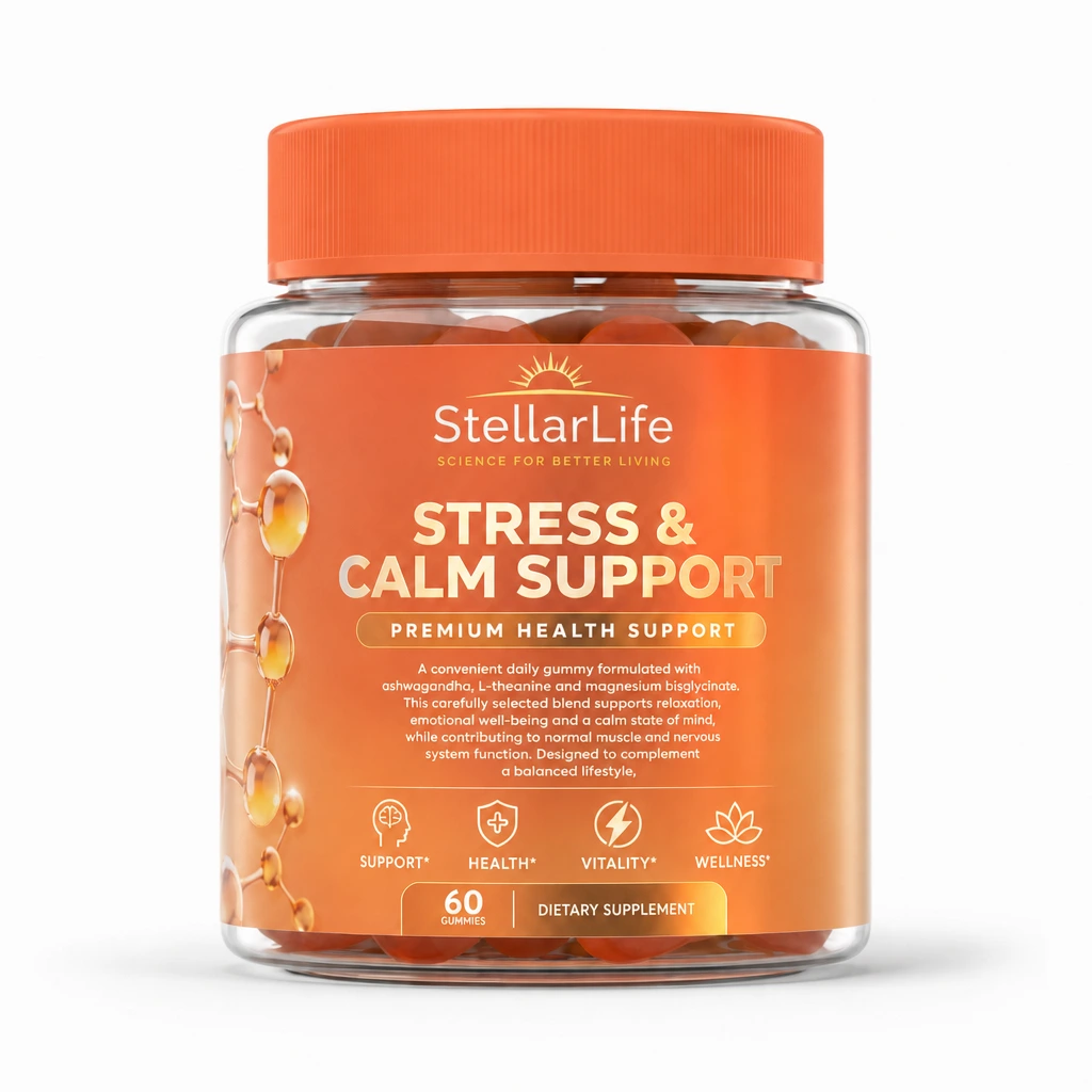 StellarLife Stress & Calm Support Gummies 60 Per Bottle