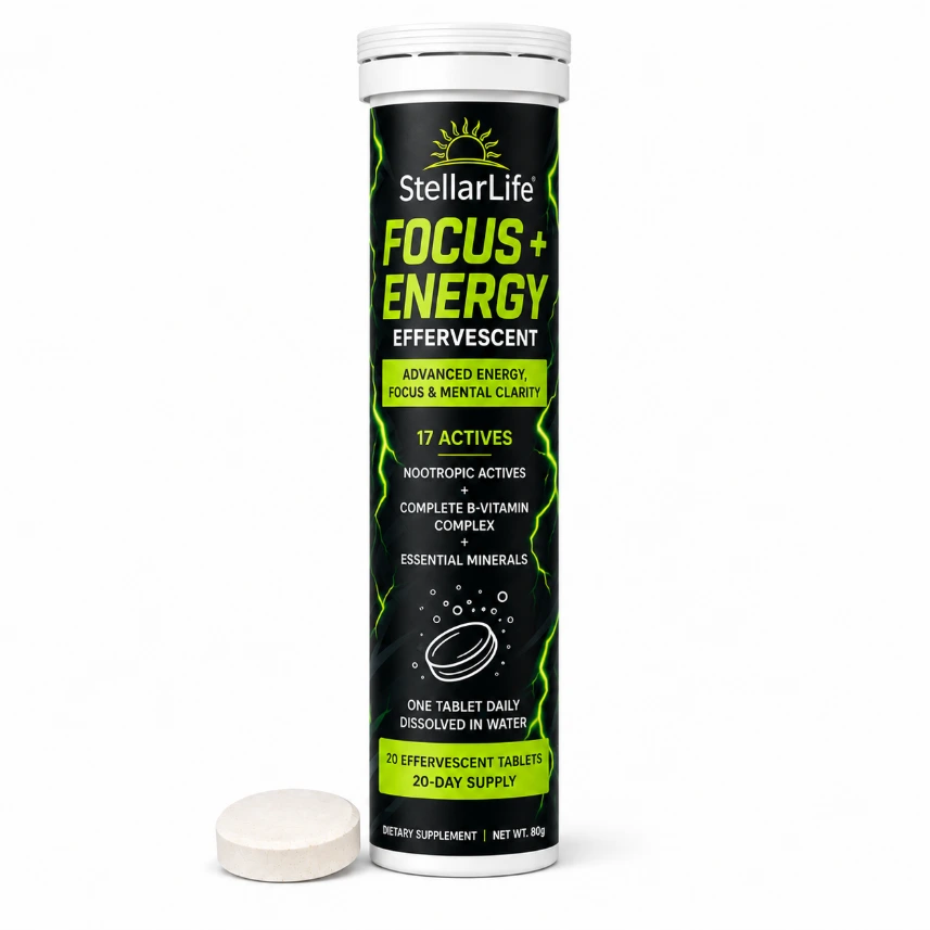 StellarLife Energy + Focus Effervescent 20 Tablets