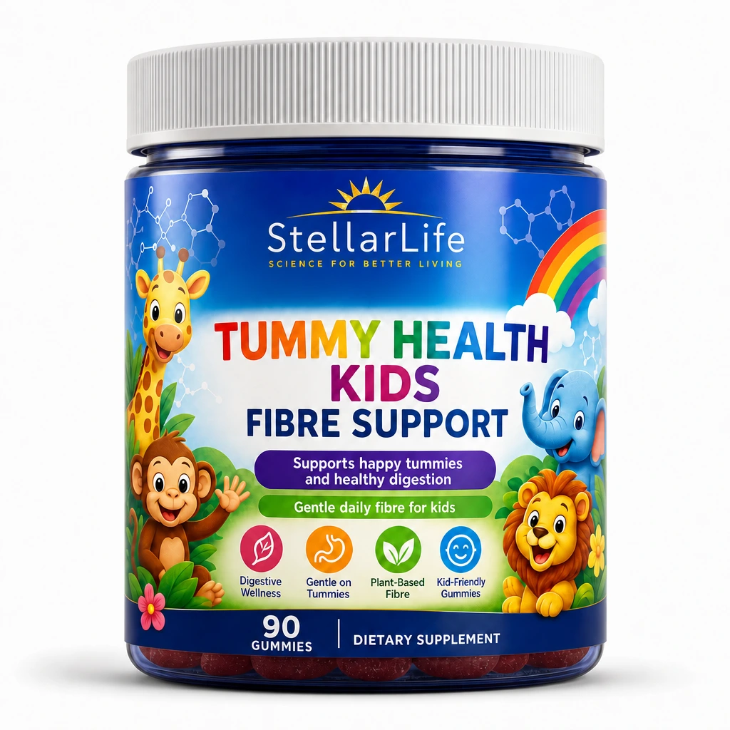 StellarLife Tummy Health Kids Fibre Support Gummies 90 Per Bottle