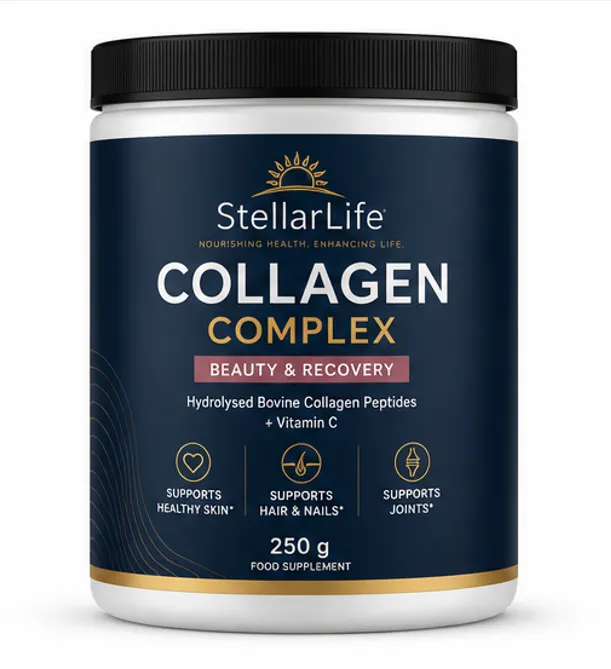StellarLife Daily Collagen Peptides + Vitamin C Powder 250g 8g Scoop