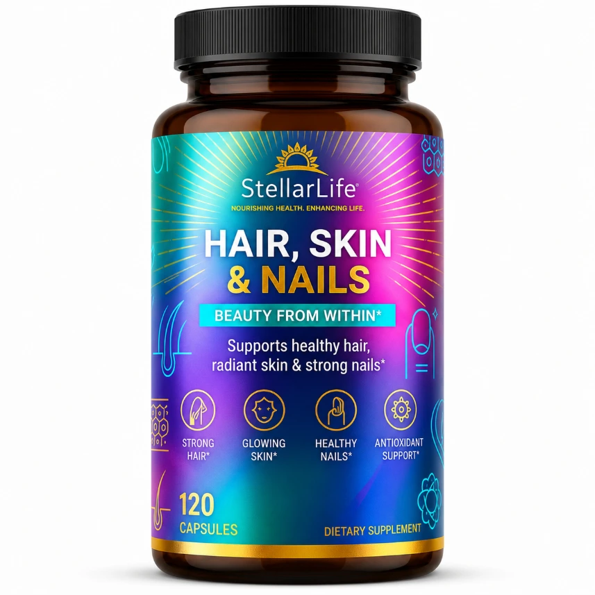 StellarLife Hair Skin Nails 120 Capsules